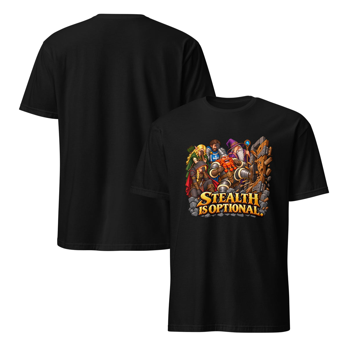 Cotton Unisex T-Shirt "Stealth Is Optional"